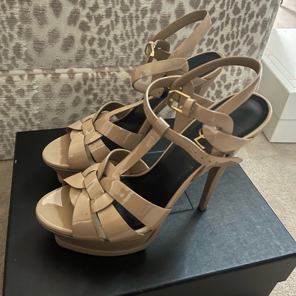Saint Laurent Tribute Platform Sandals - Picture 3 of 12